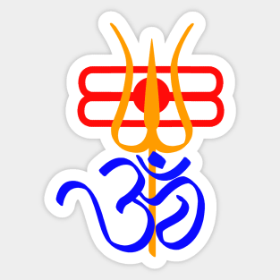 OM: TRISHUL Sticker